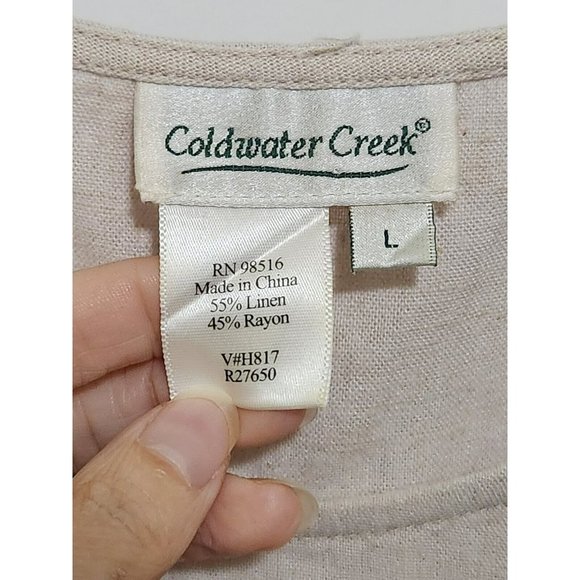 Coldwater Creek Women's Linen Blend Tank - Picture 3 of 6